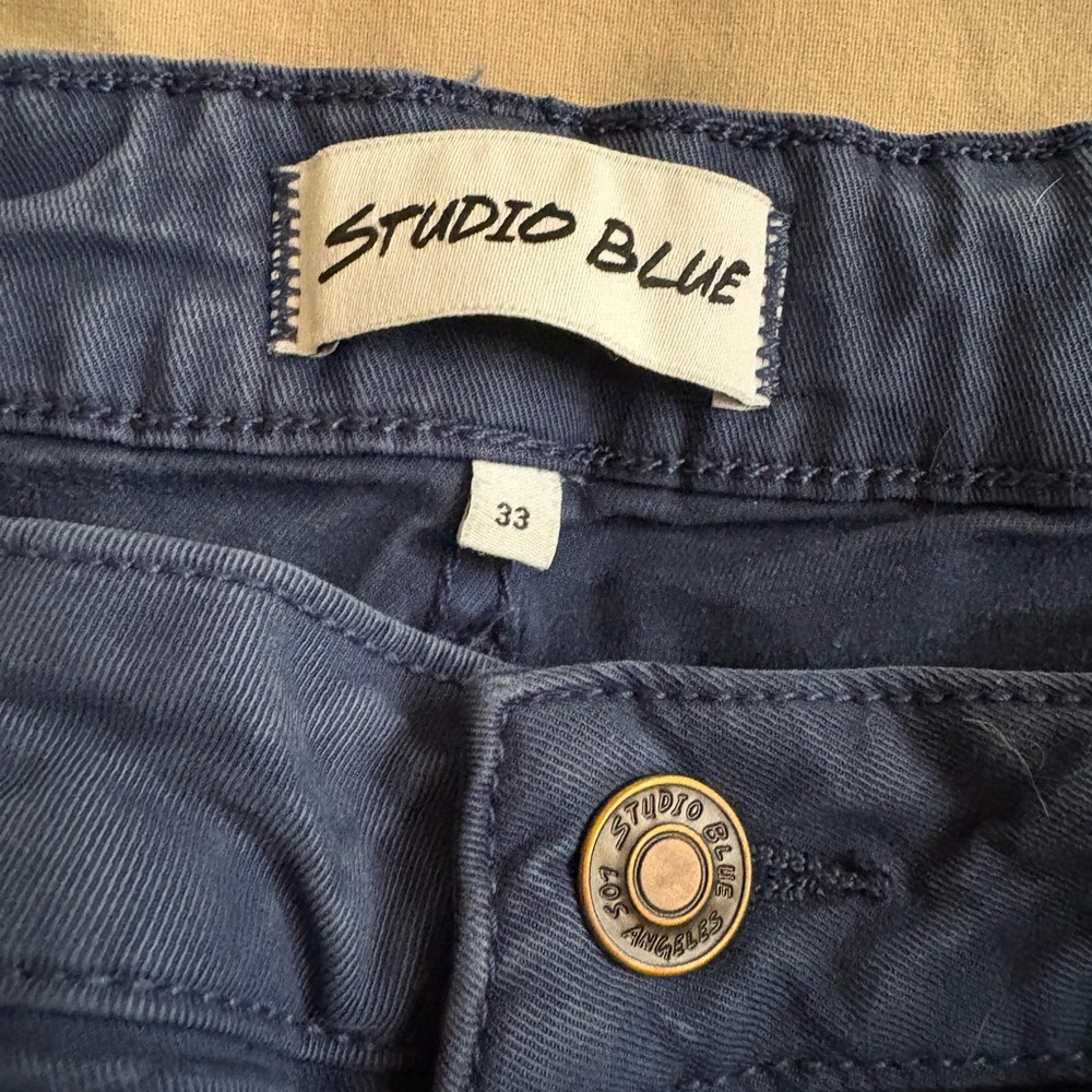 Studio Blue Women's Wide Leg Pants - Blue